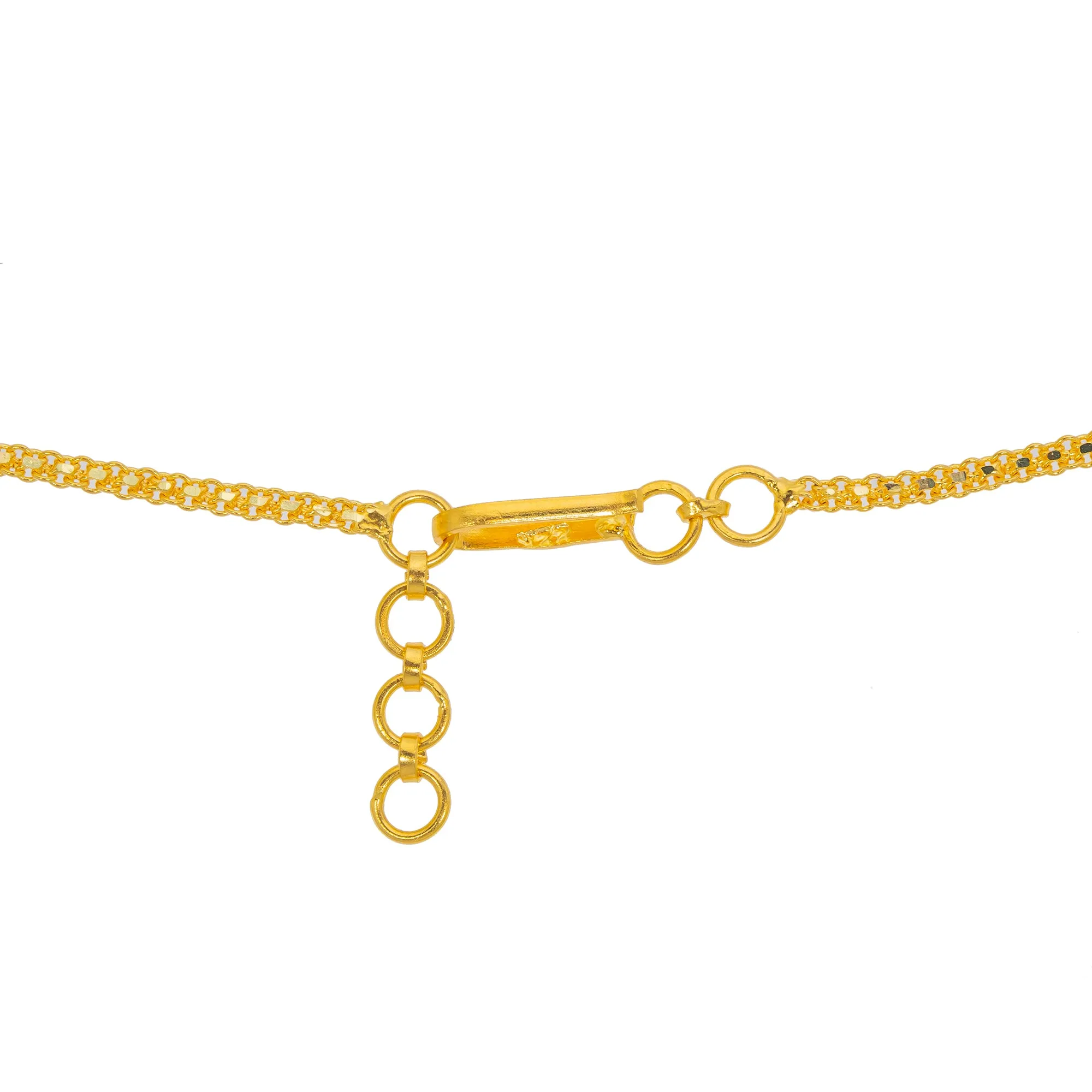 22K Yellow Gold & Multi-Stone Layered Necklace (117.7gm)