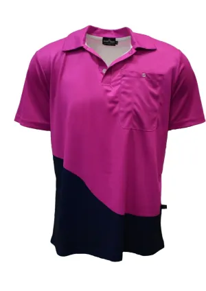 Adult Short Sleeve High Vis Shirt Pink