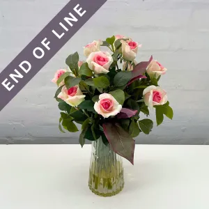 Artificial Floral Arrangement (Ex Rental) - Pink Roses