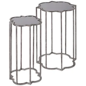 Ashe 2-Piece Silver Leaf Tables