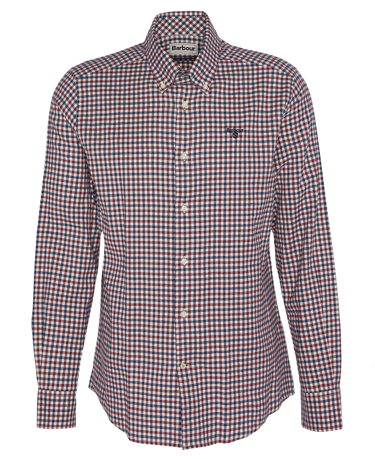 Barbour - Finkle Tailored Gingham Shirt, Merlot