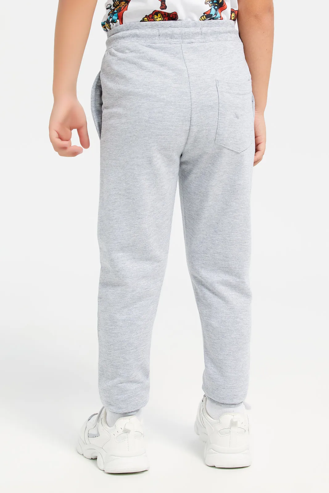 Boys Black And Grey Solid Active Pant (Pack of 2)