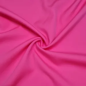 Bright Pink Solid Banana Crepe Fabric