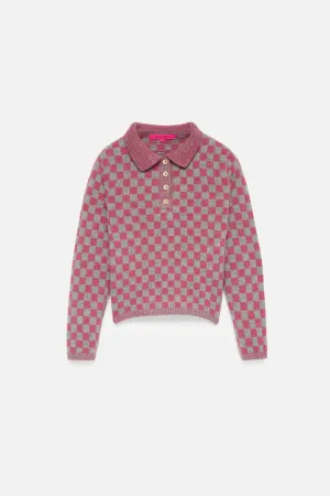 Checkered Women's Polo