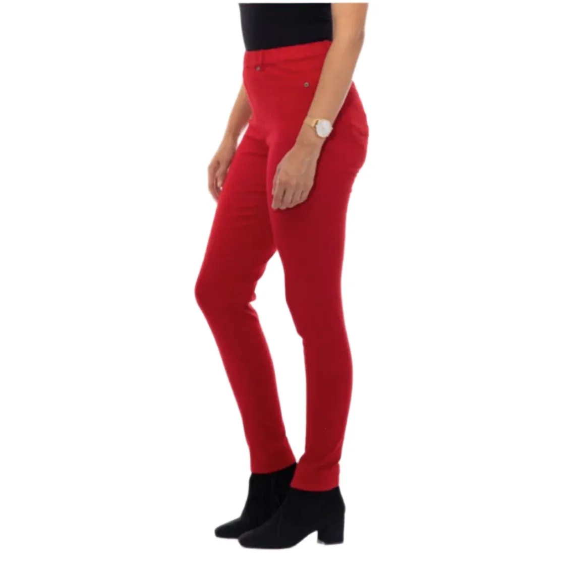 Classic Jeggings by Cafe Latte - Red