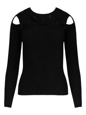 Convertible Knit Long Sleeve Top