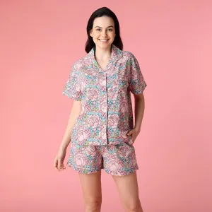 Cotton Pajama Shorts Set