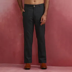 Cotton Twill Pants for Men | Charcoal Grey