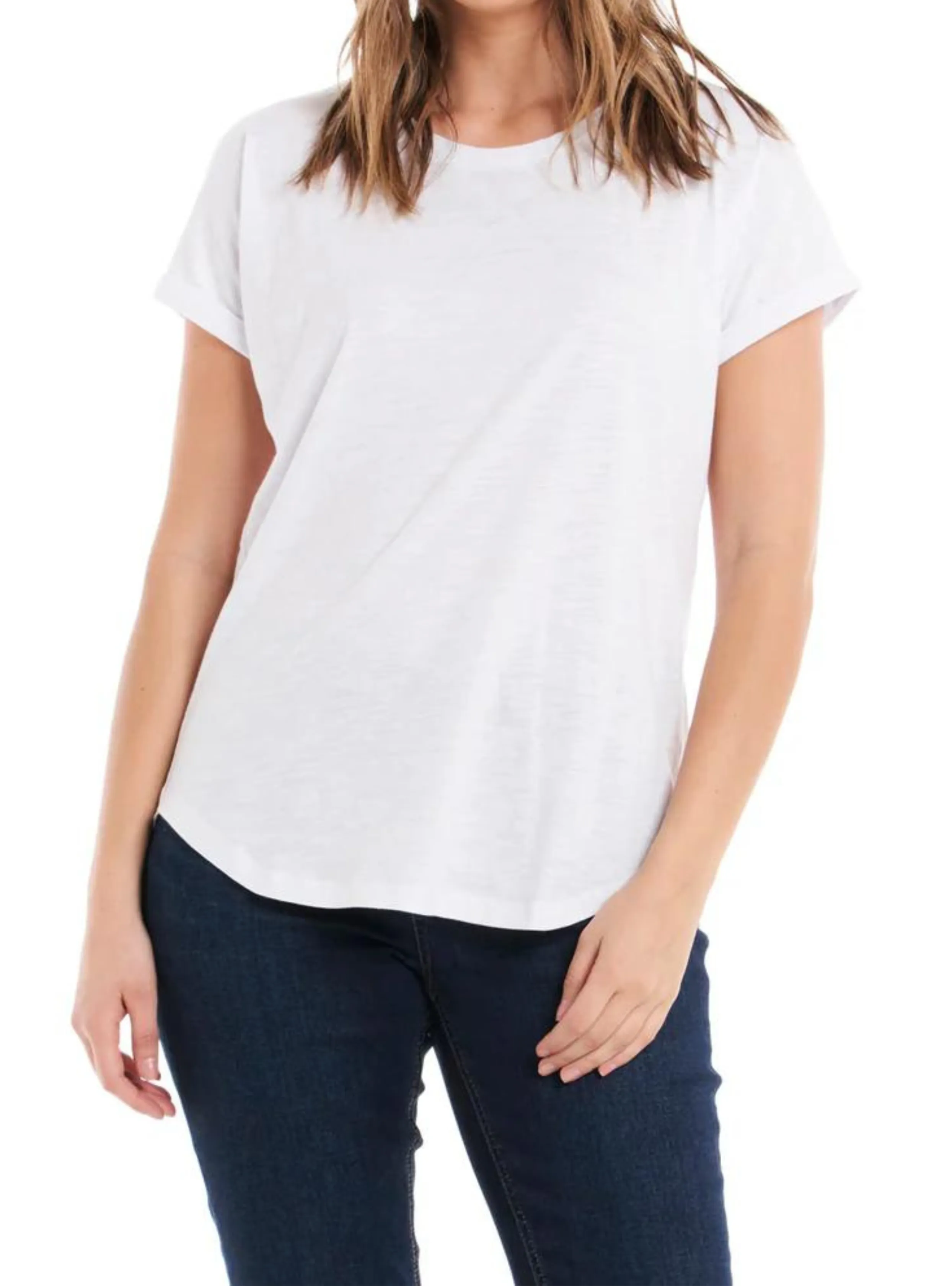 HAILEY SHORT SLEEVE TEE - White