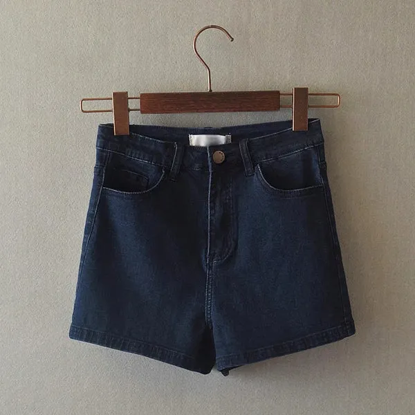 High Quality!! 2016 Summer Women High Waist Denim Shorts Female Short Jeans 3 Colors