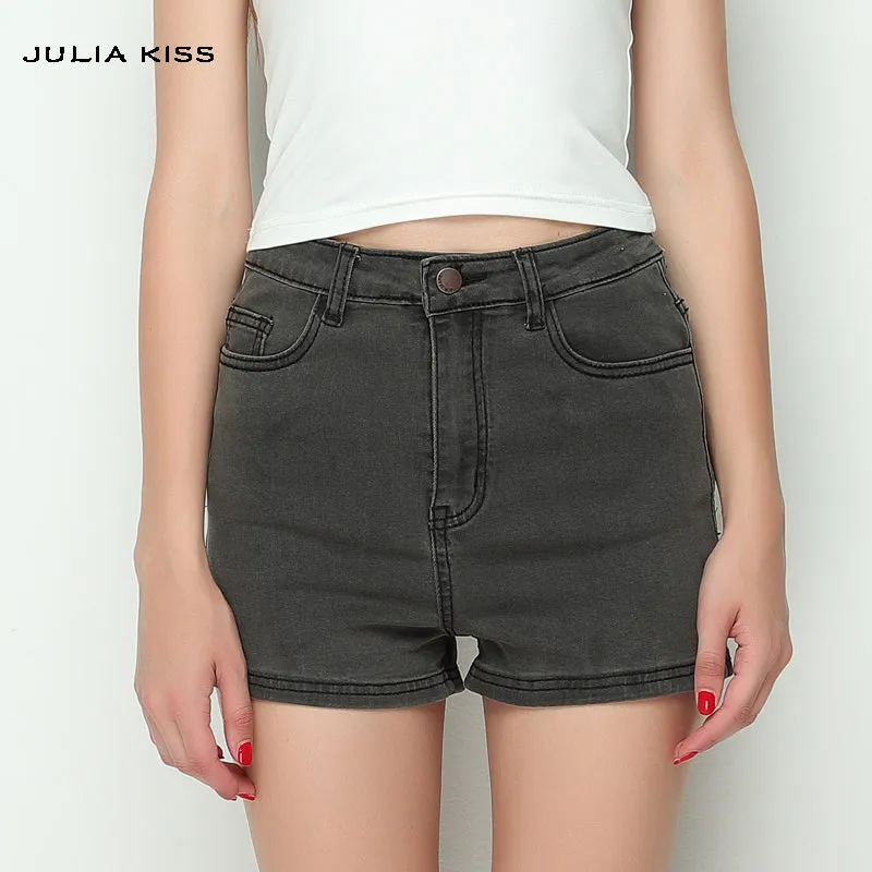 High Quality!! 2016 Summer Women High Waist Denim Shorts Female Short Jeans 3 Colors