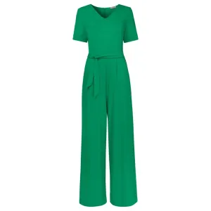 Joe Browns 8 Green Polly Jersey Jumpsuit