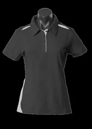 Ladies Paterson Polo Black/Ashe