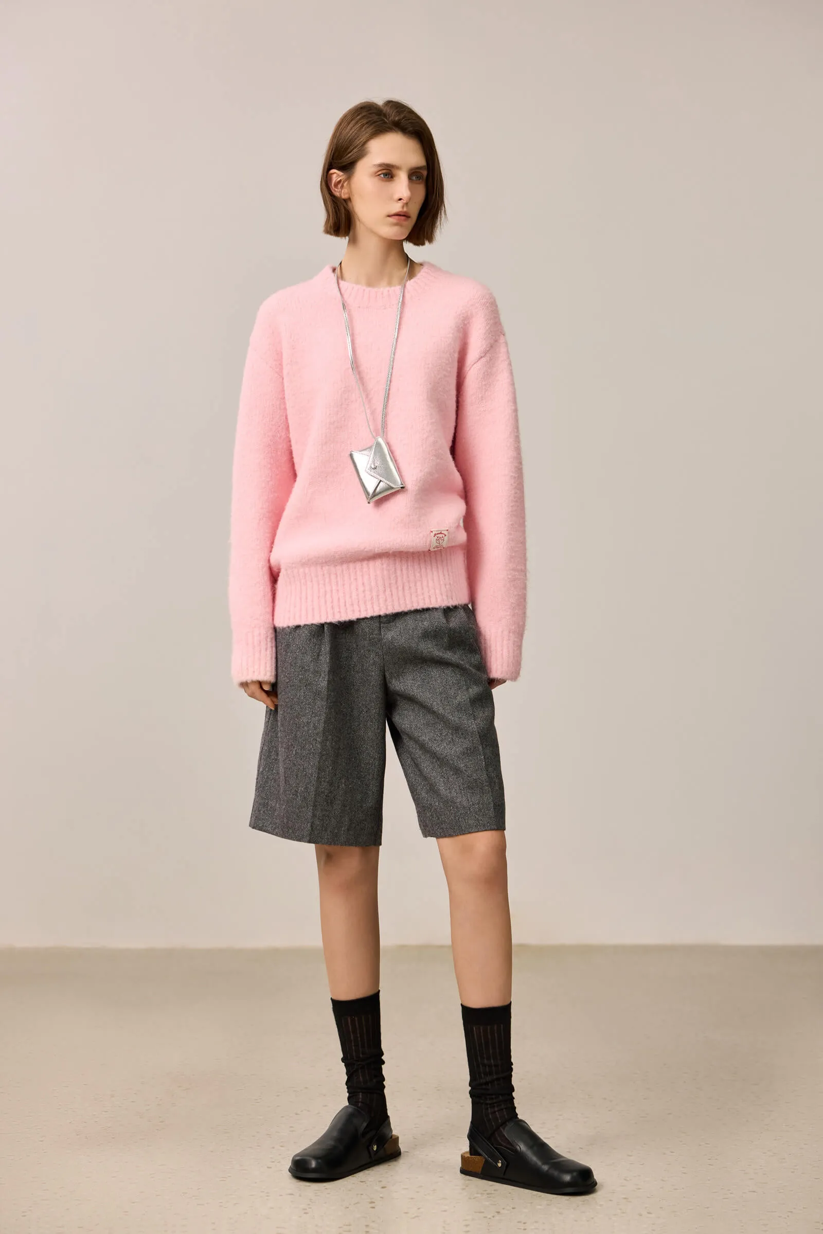 LILY Cozy Fleece-Like Crewneck Sweater