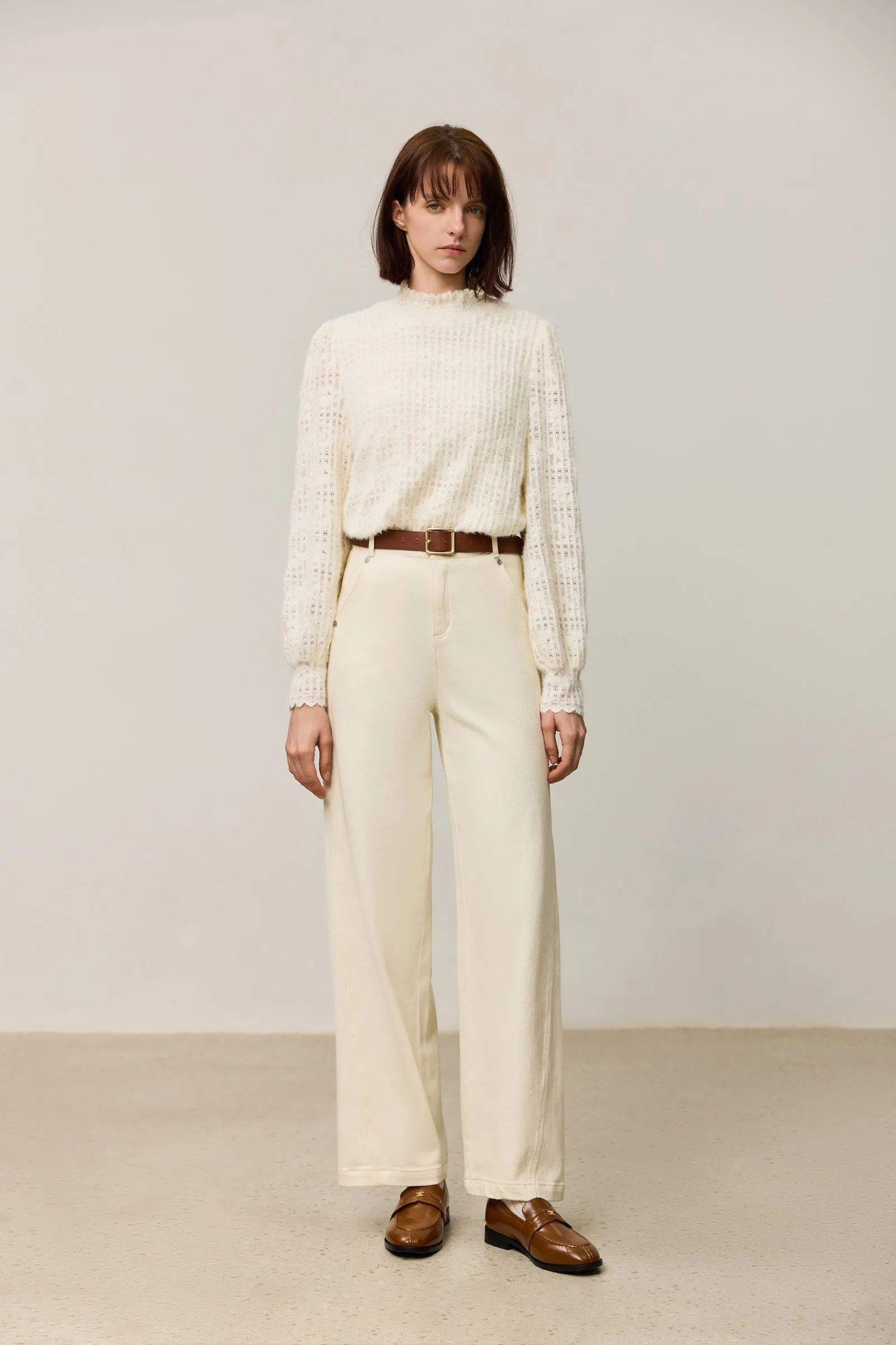 LILY Simple Versatile Straight-Leg Jeans