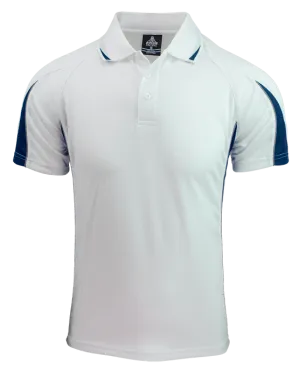 Mens Eureka Polo White/Navy