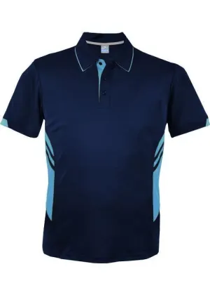 Mens Tasman Polo Navy/Sky