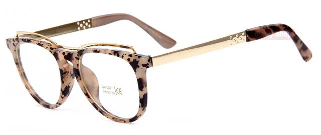 MERRY'S Fashion Women Cat's Eye Glasses Frame Brand Designer Frames Print Frame Women Eyeglasses Frames High quality