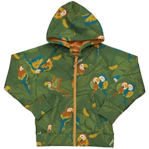 Meyadey Marvellous Macaw Lined Zip Hoodie