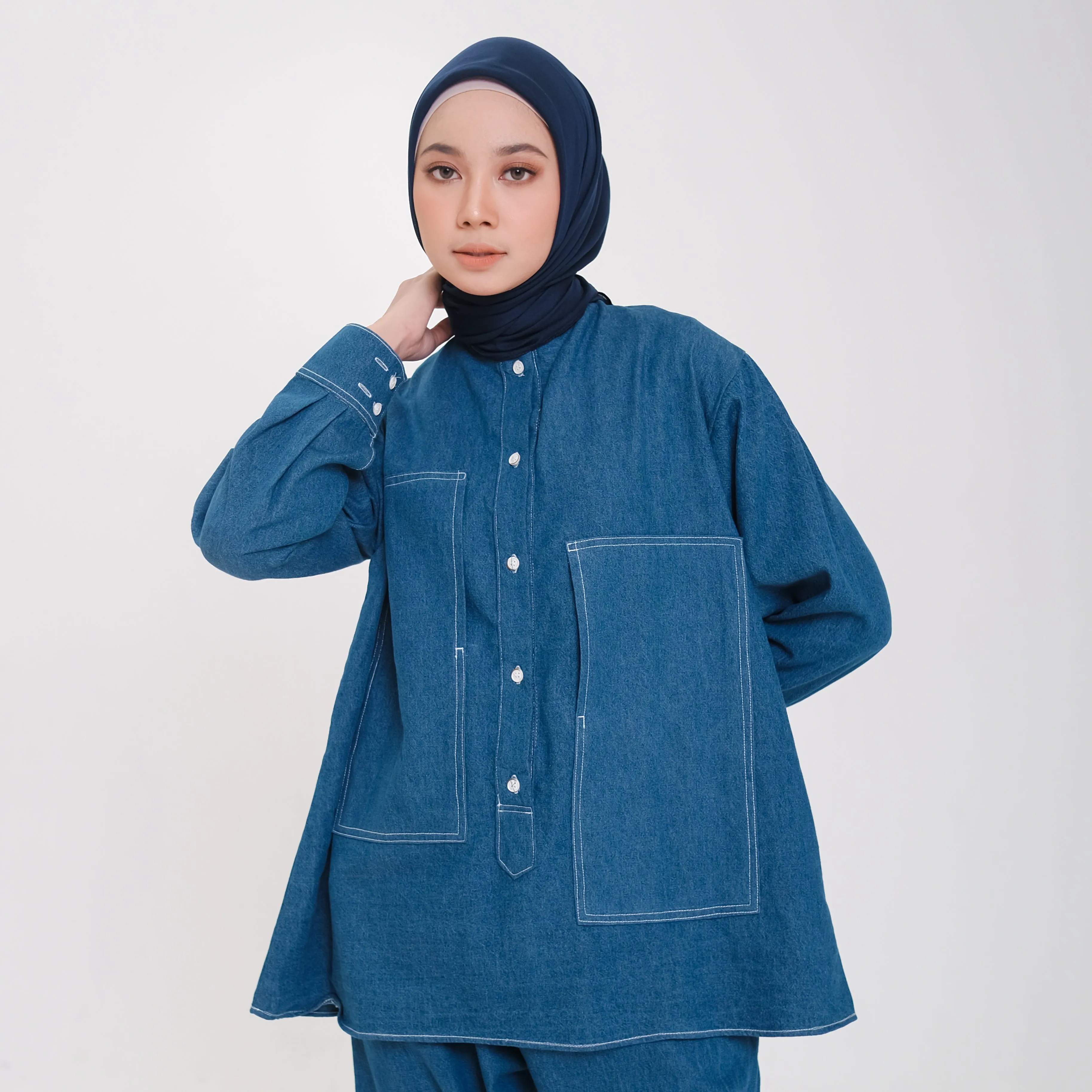 Mozza Denim Tops Indigo