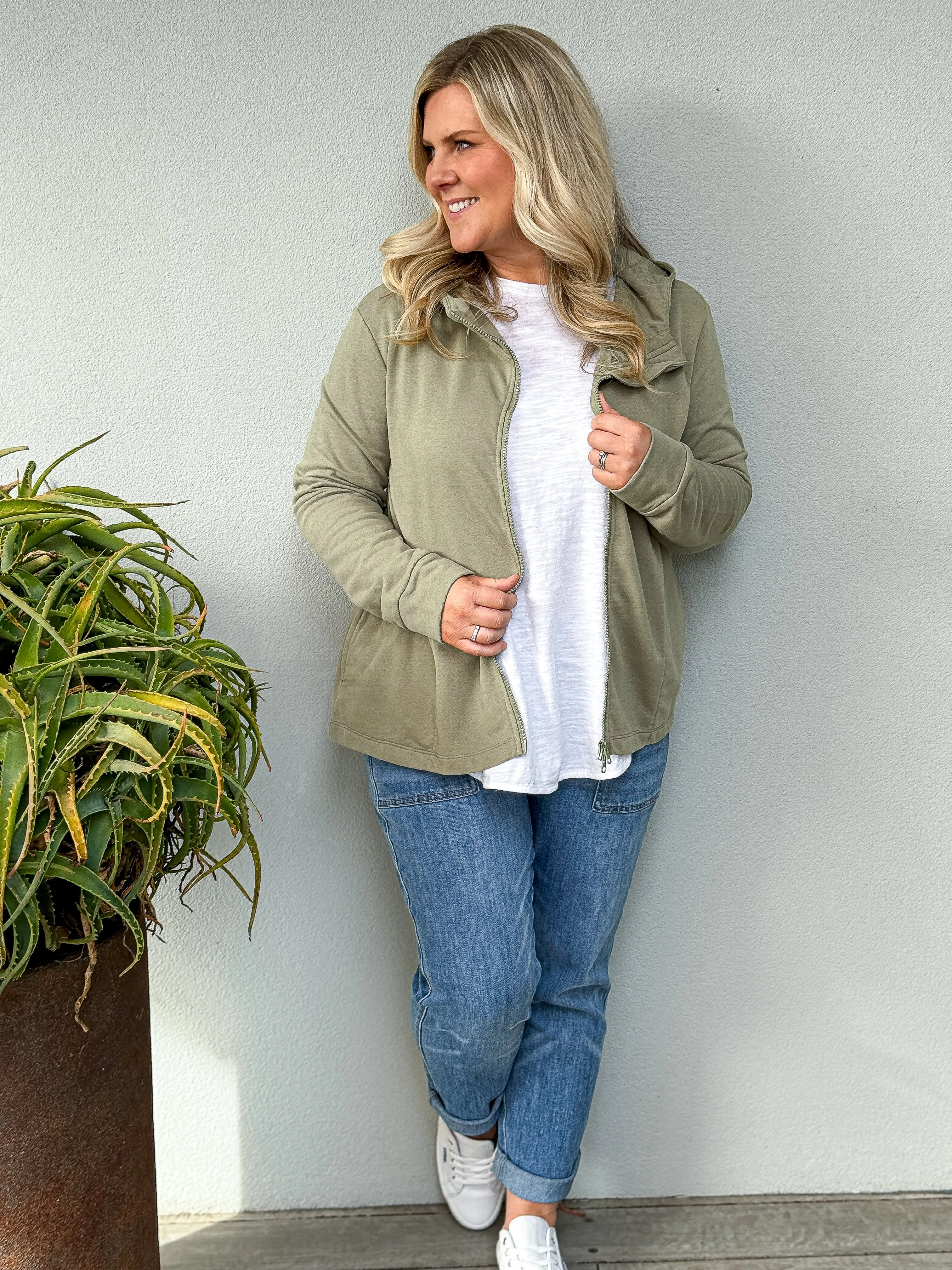 Olinda Hoodie Jacket - Wispy Green