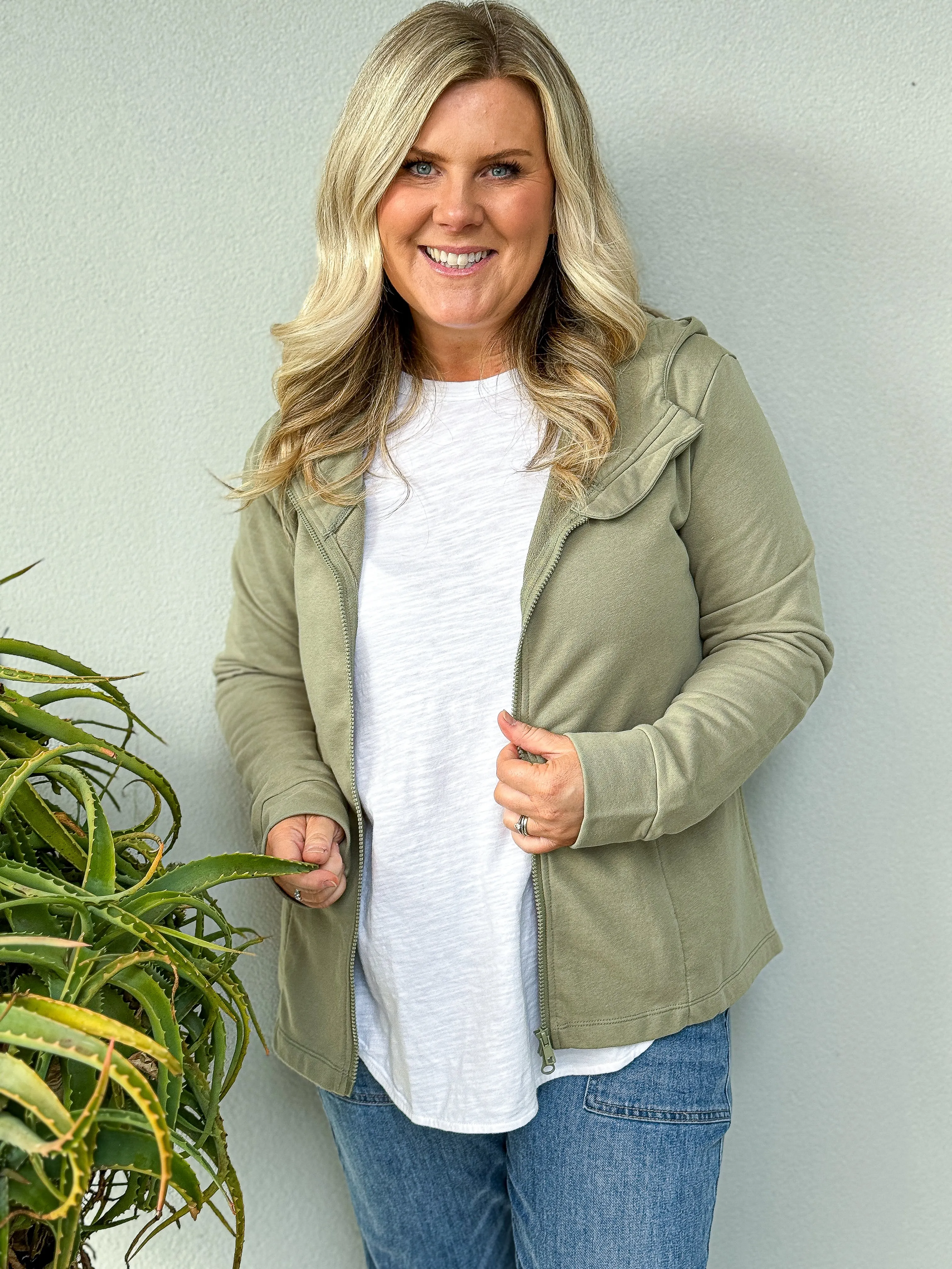 Olinda Hoodie Jacket - Wispy Green