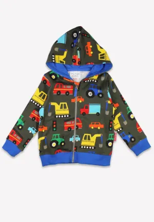 Organic Transport Print Hoodie