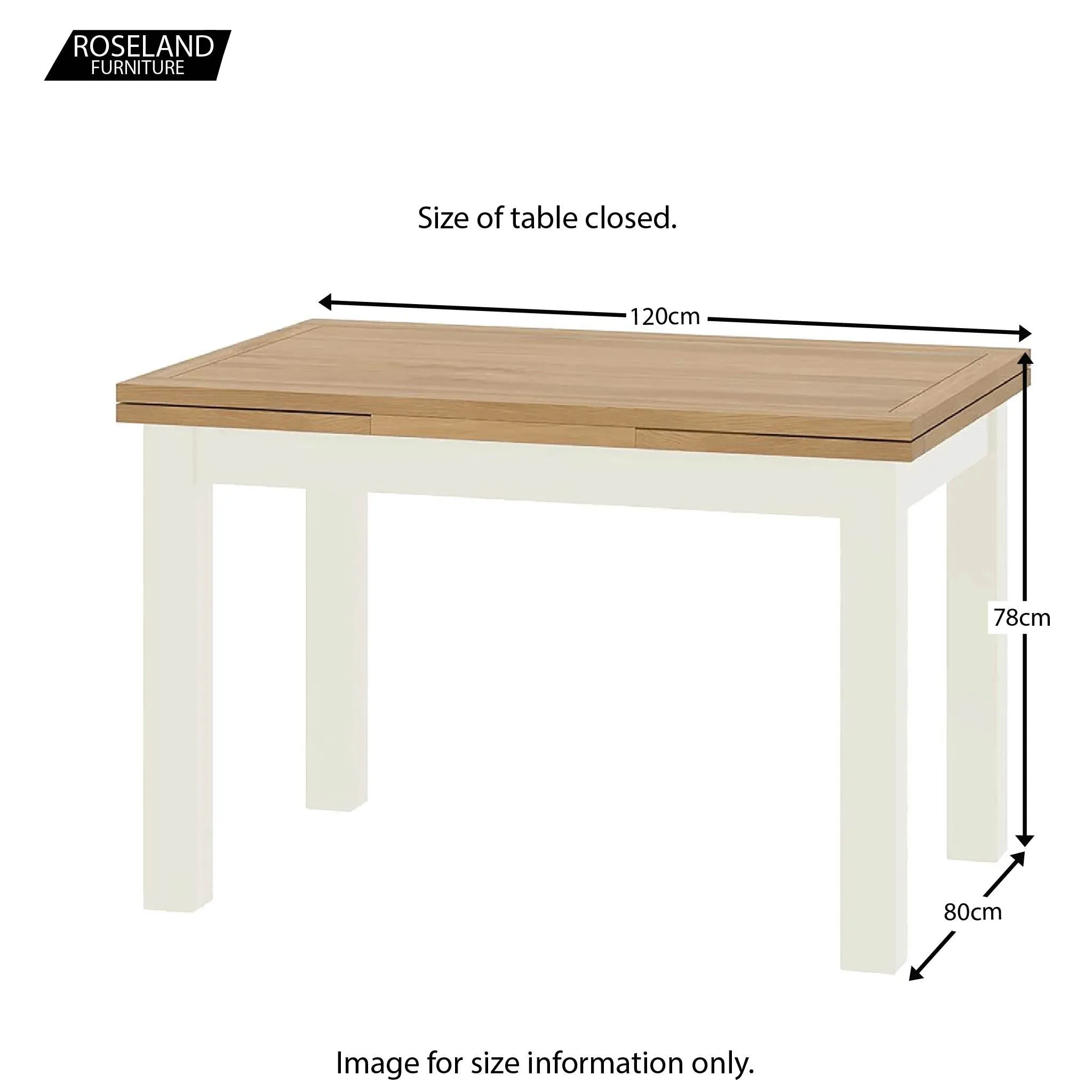 Padstow White Lift Top Draw Leaf Dining Table 120-200cm