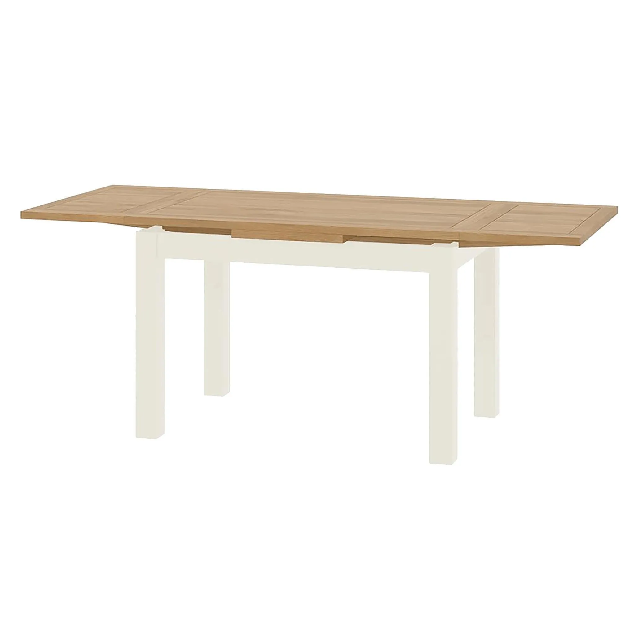 Padstow White Lift Top Draw Leaf Dining Table 120-200cm