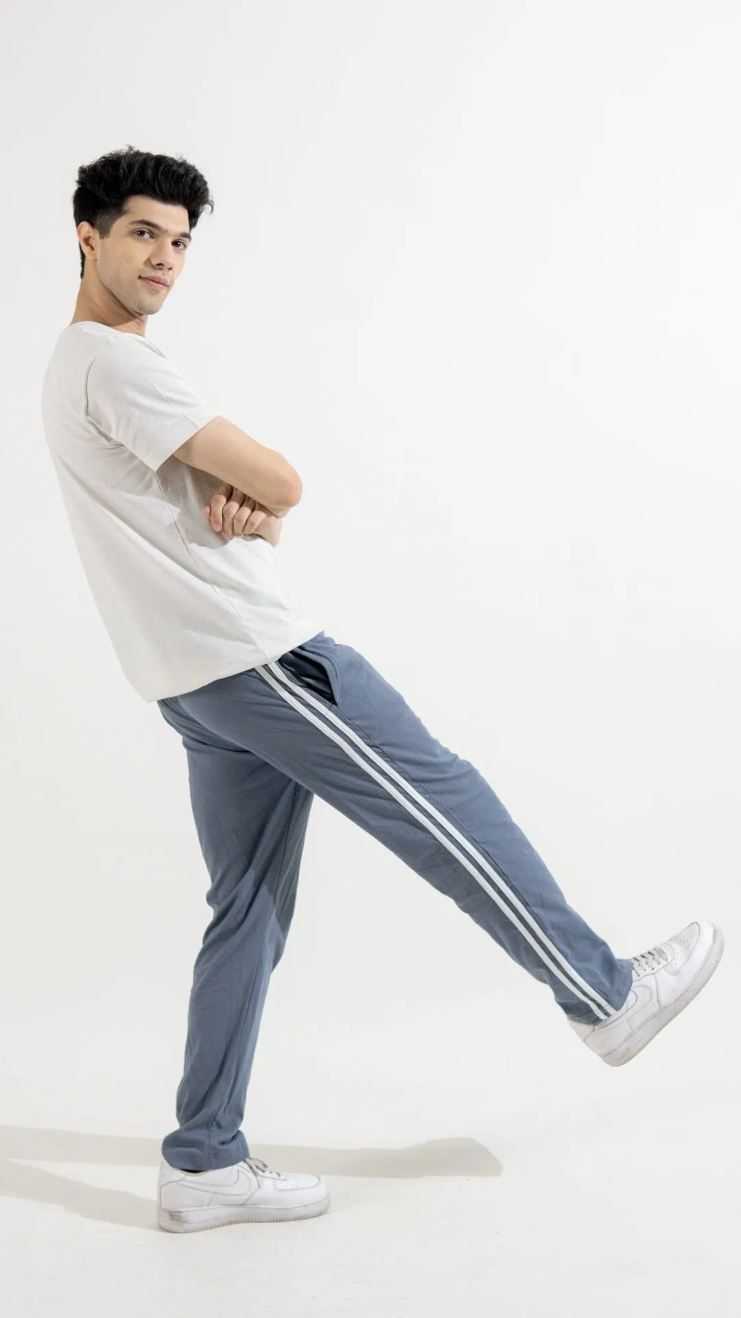 Polo Republica Essentials - Heavy Cotton Jersey Slim-Fit Lounge Pants with Sporty Side Stripes