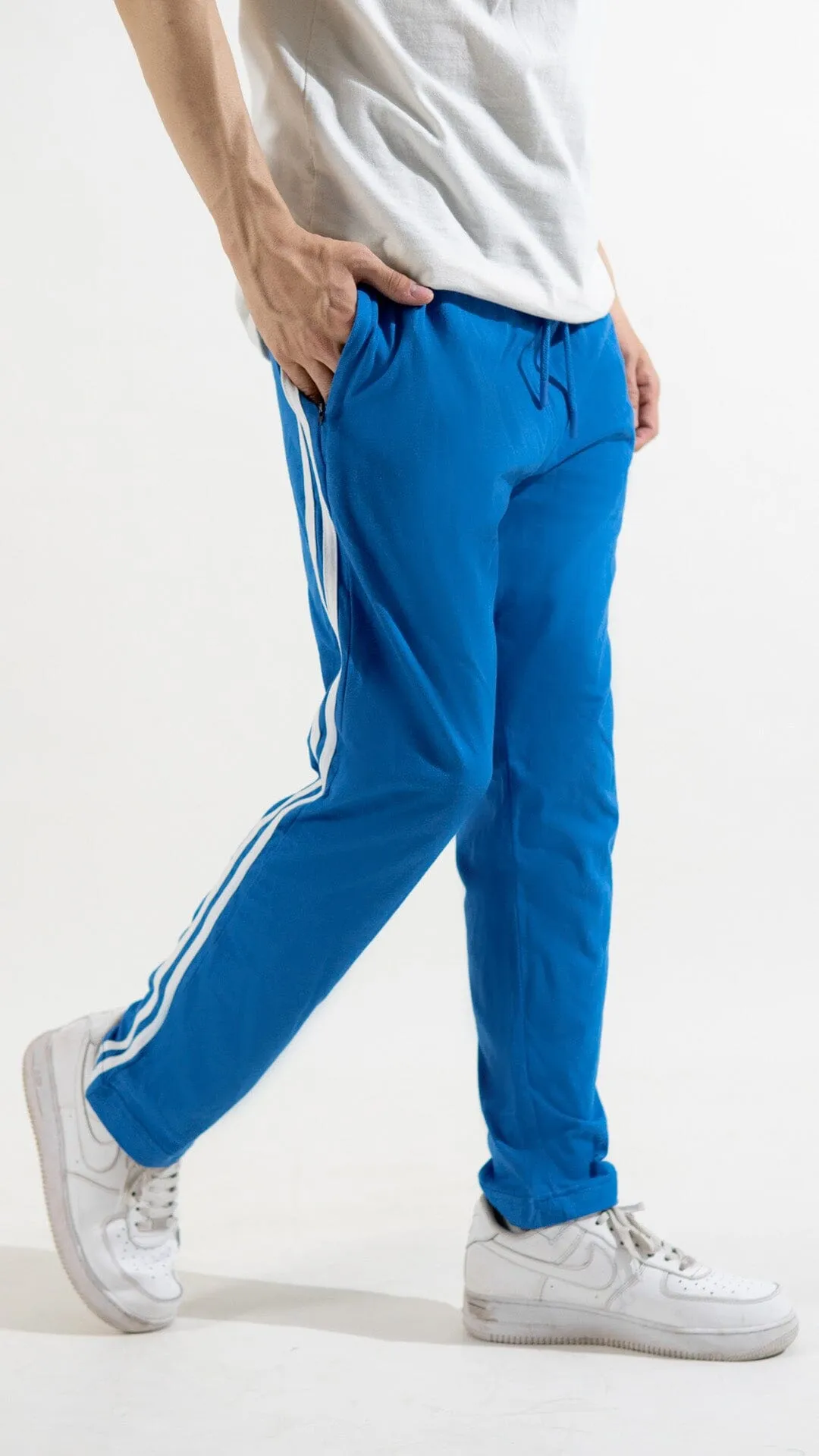 Polo Republica Essentials - Heavy Cotton Jersey Slim-Fit Lounge Pants with Sporty Side Stripes