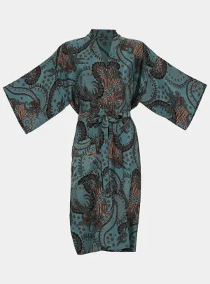 Powder Blue Unisex Kimono Robe