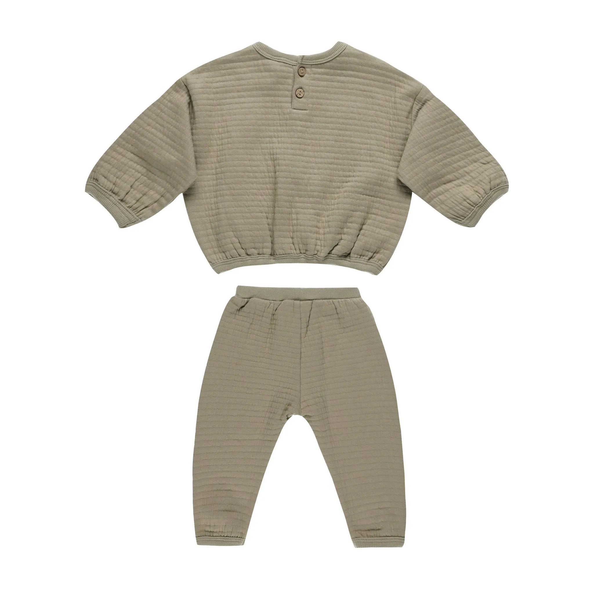 Quincy Mae - Organic Sweat Set - Olive