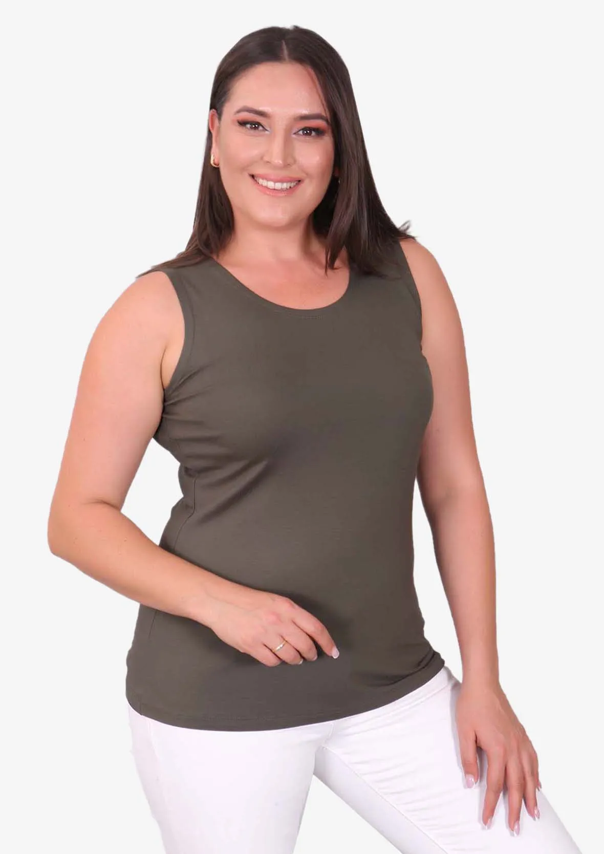 Round Neck Jersey Vest