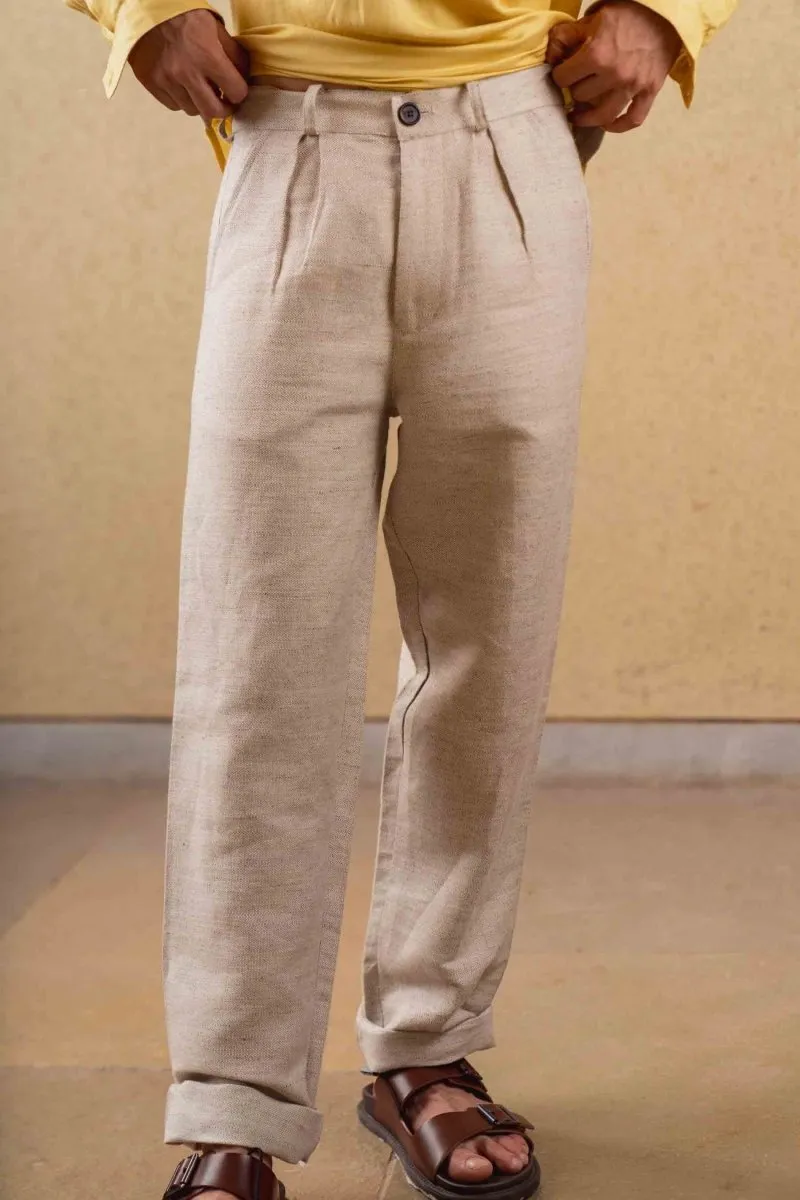 Rustic Pants - Oatmeal - Hemp Tencel