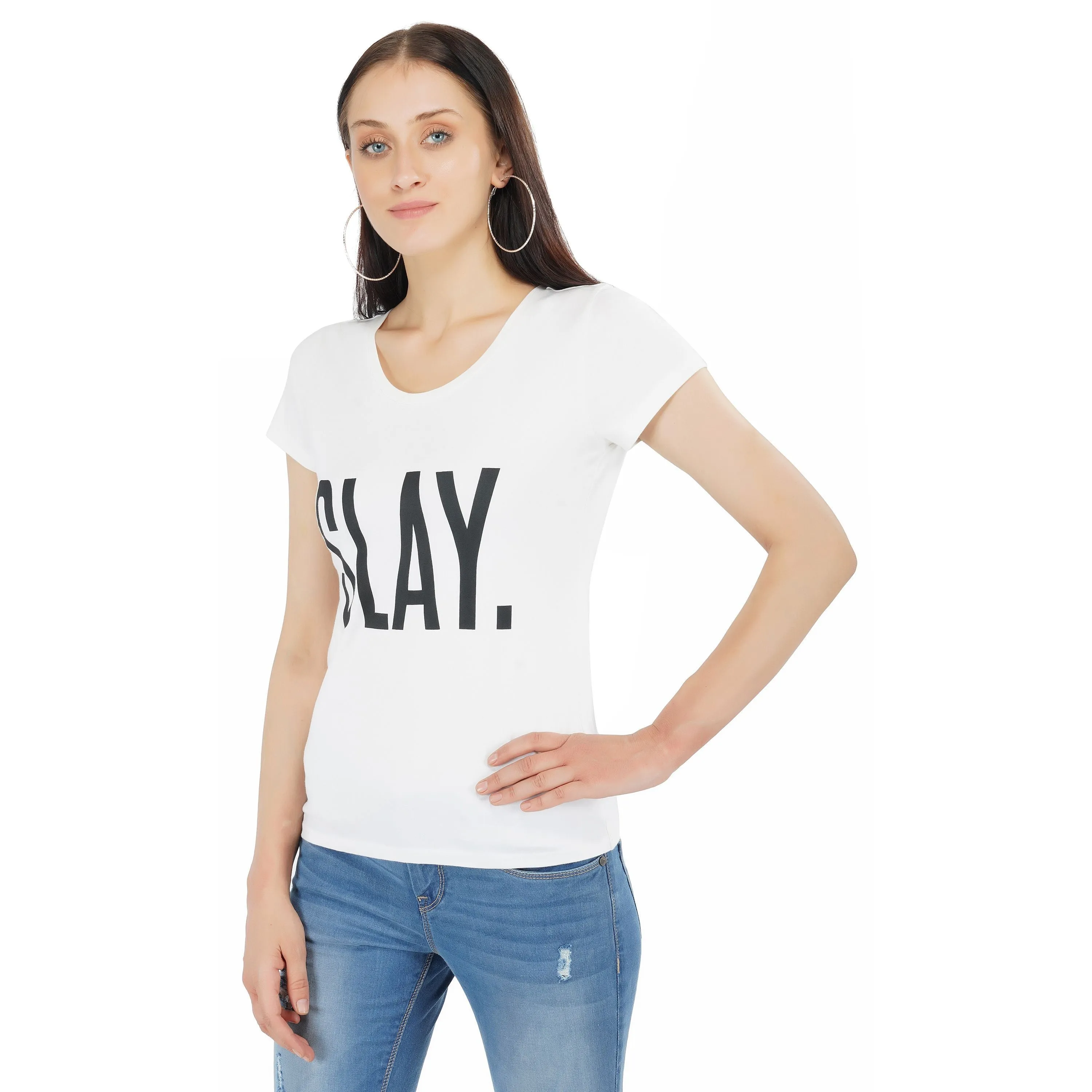 SLAY. Women's Printed T-shirt