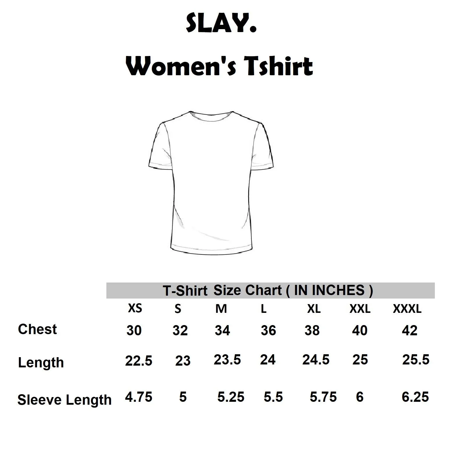 SLAY. Women's Printed T-shirt