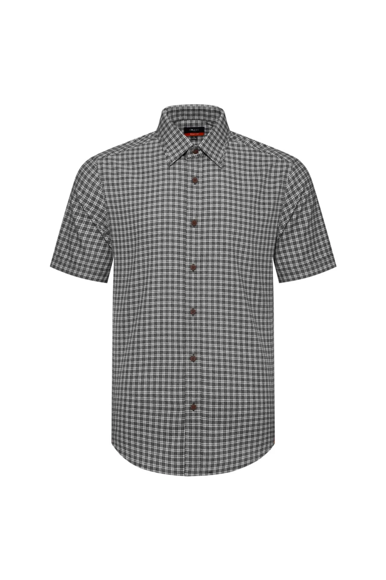 Soft Touch Smart Fit 2 Side Brush Check Short Sleeve Casual Shirt