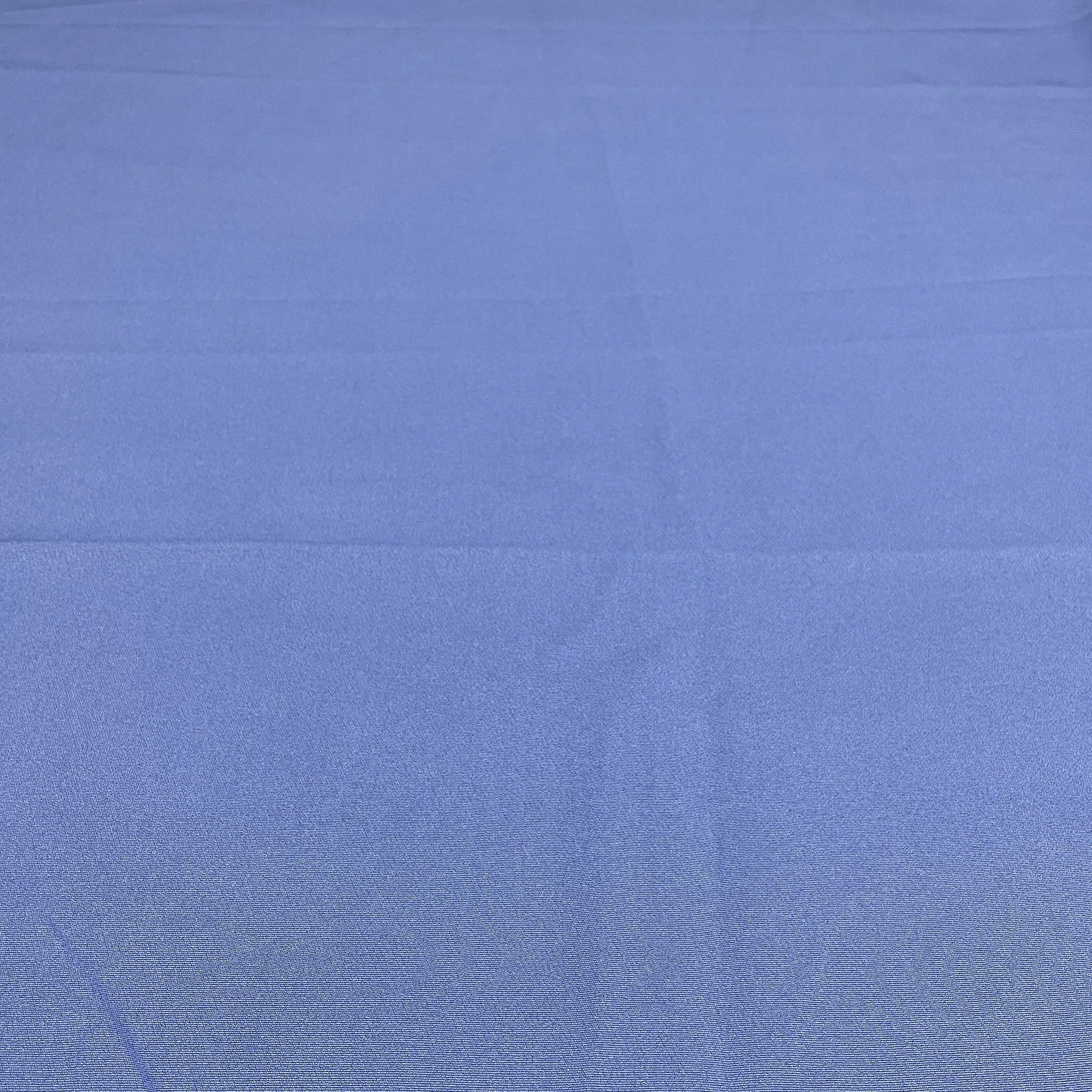 Steel Blue Solid Banana Crepe Fabric