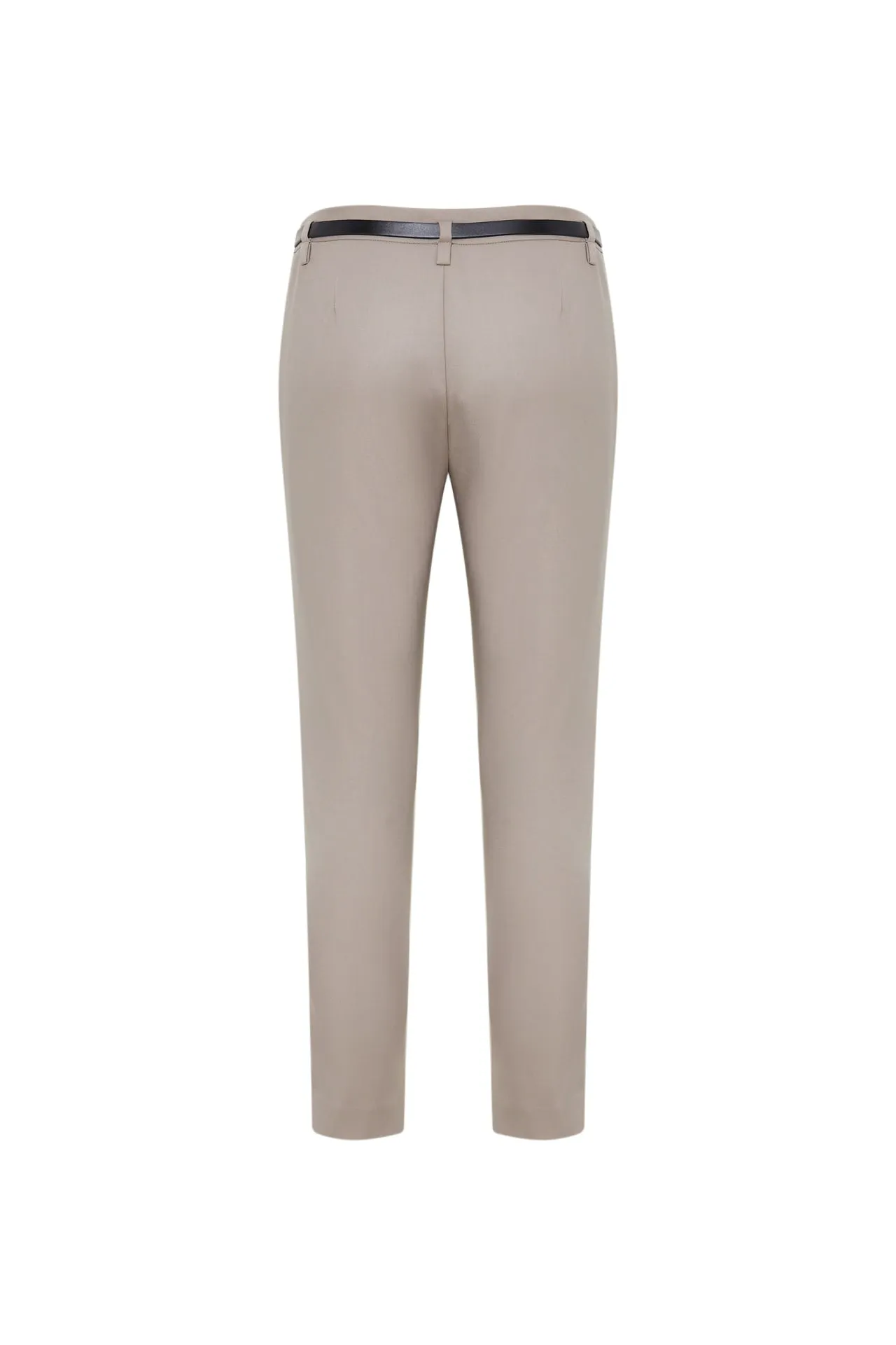 Sydney Stretchable Double Weave Skinny Pants with Belt