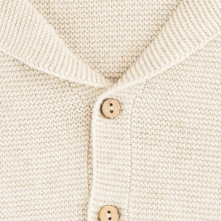 Tan Knit Buttondown Cardigan