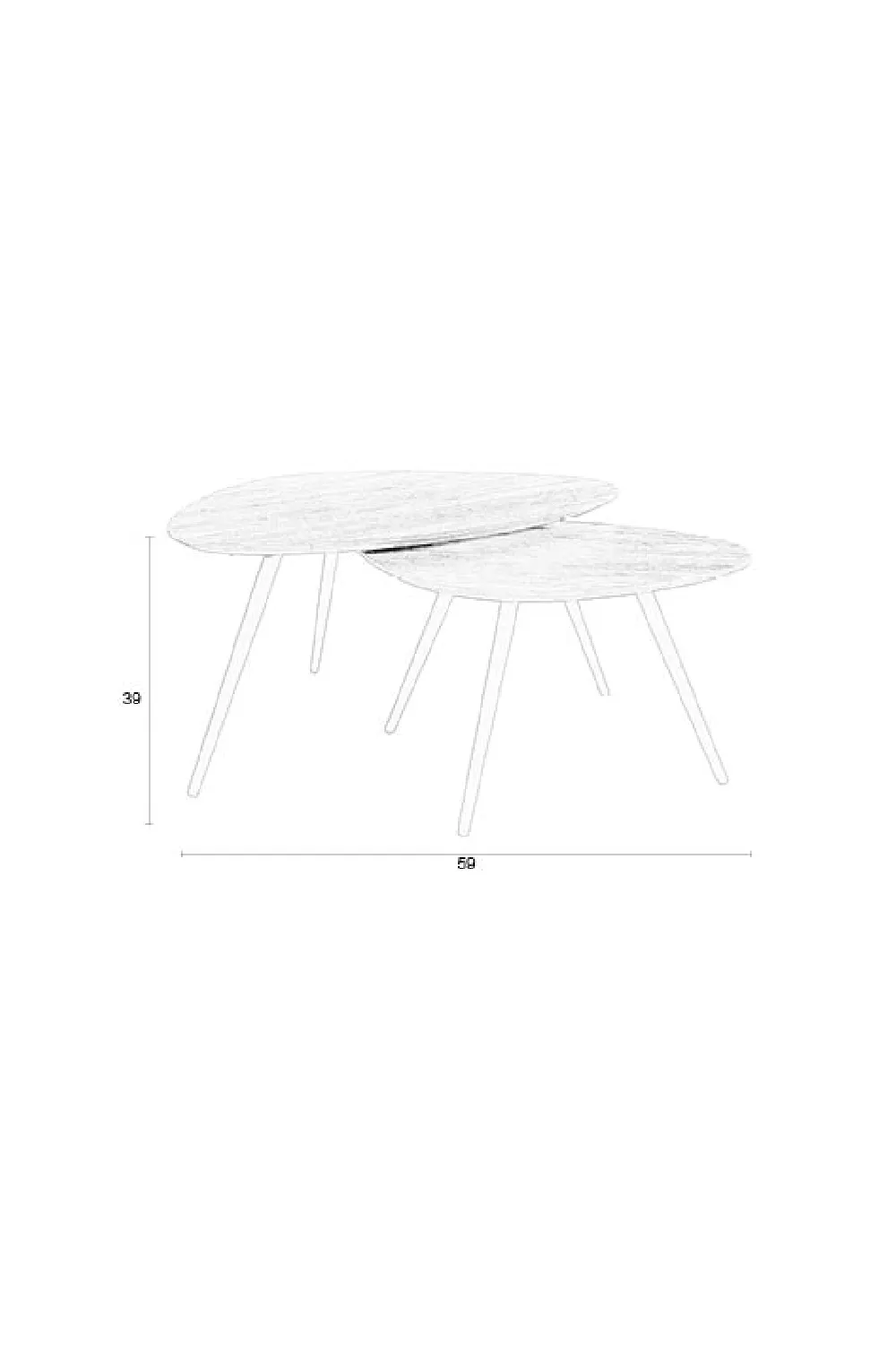 Teak Nesting Coffee Tables (2) | DF Pion