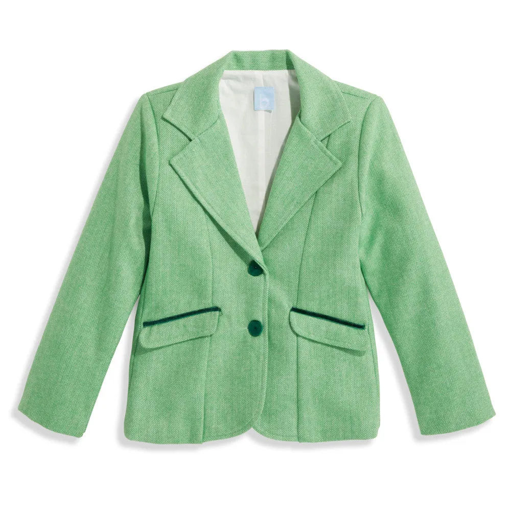 Velvet Trim Bridget Blazer