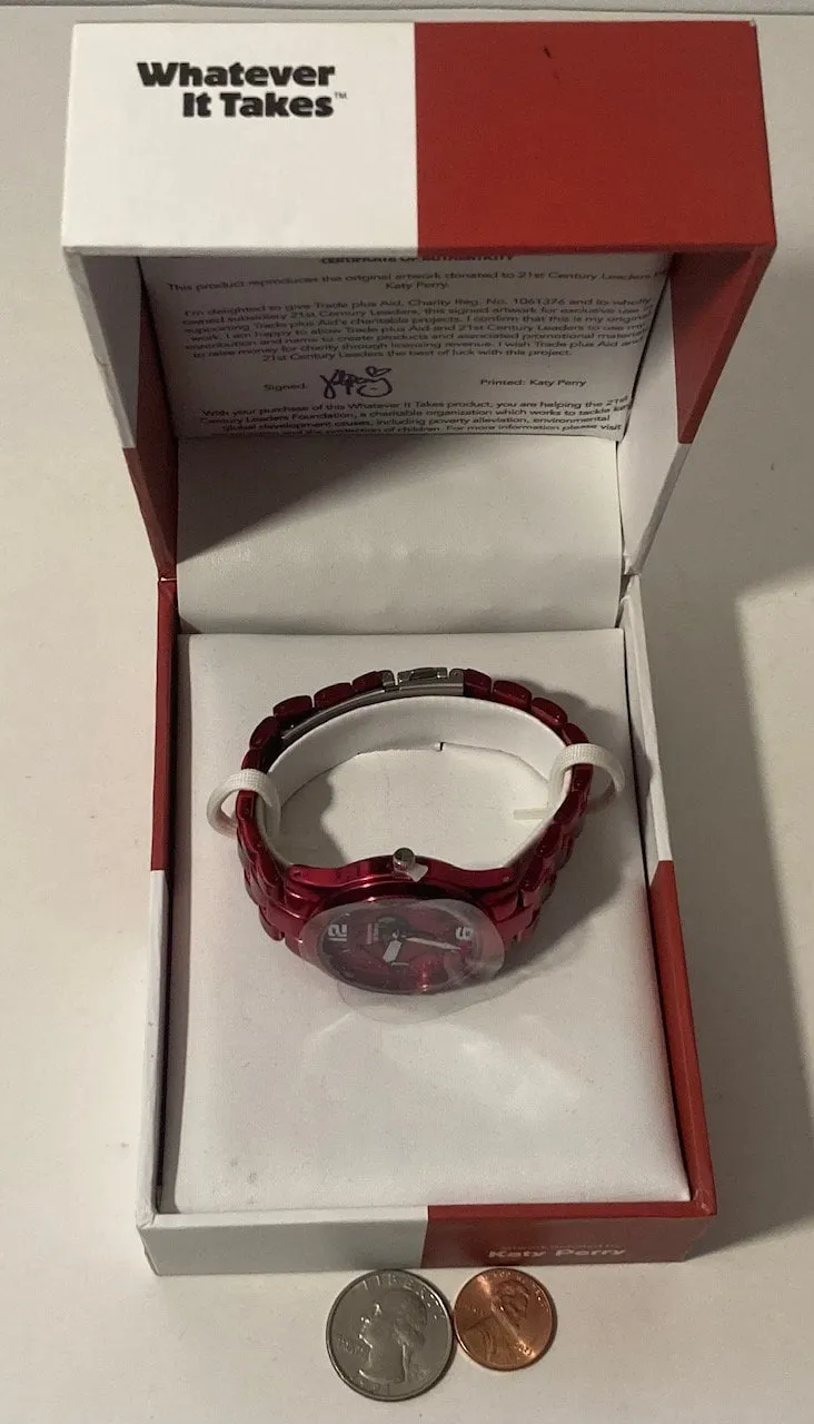 Vintage Katy Perry Wrist Watch, in Original Case, Fashion, Time, Clock, Clothing Accessory, Quality, Nice, In Box, Free Shipping in the U.S.