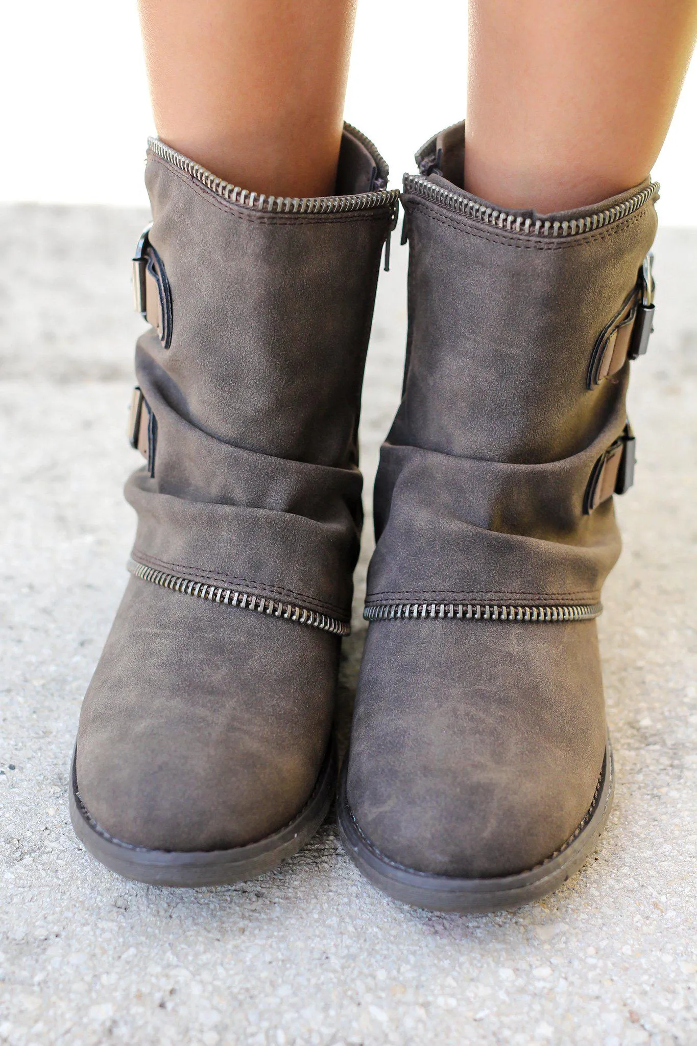 Who's Talkin Taupe Booties