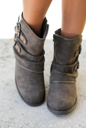 Who's Talkin Taupe Booties