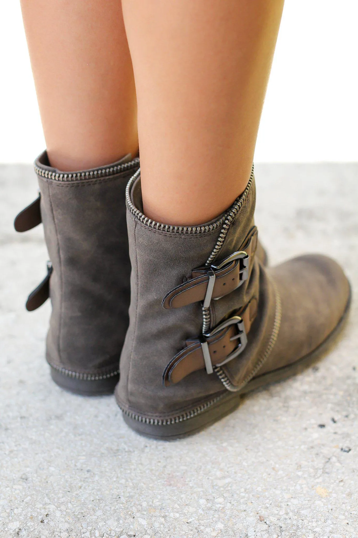 Who's Talkin Taupe Booties