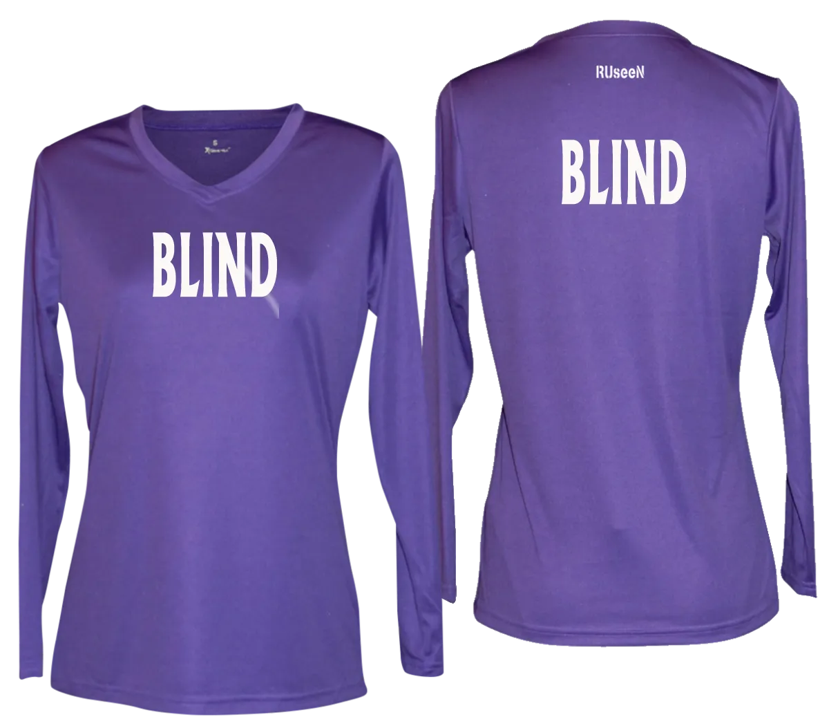 Women's BLIND Long Sleeve Shirt - Reflective or Black Text